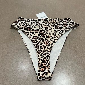 New Size Medium High cut animal Print Bathing-suit Bottom